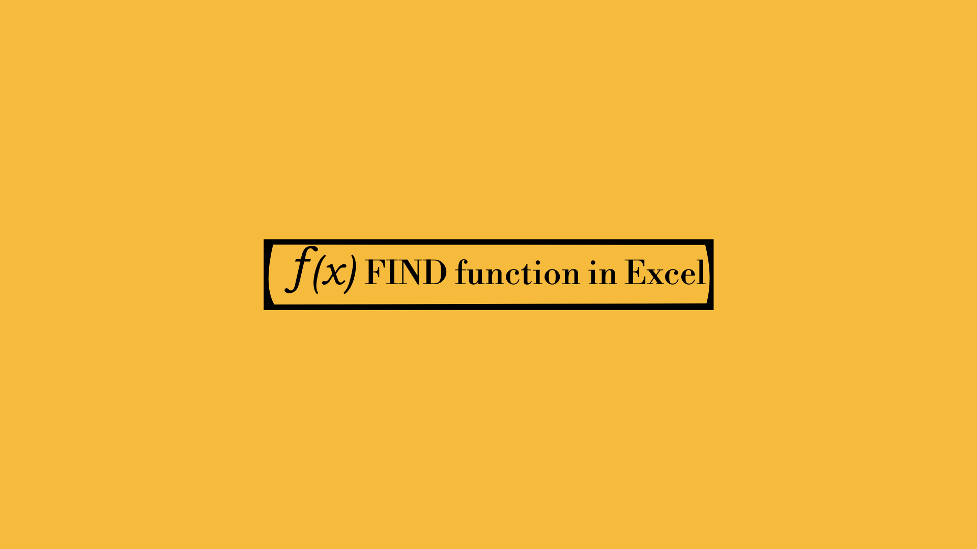 FIND function